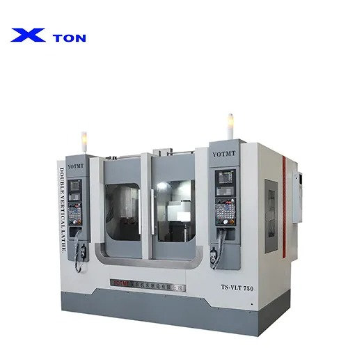 TS-VTL750 Bağlantılı Tasarım Çift Servolu CNC Dik Torna
