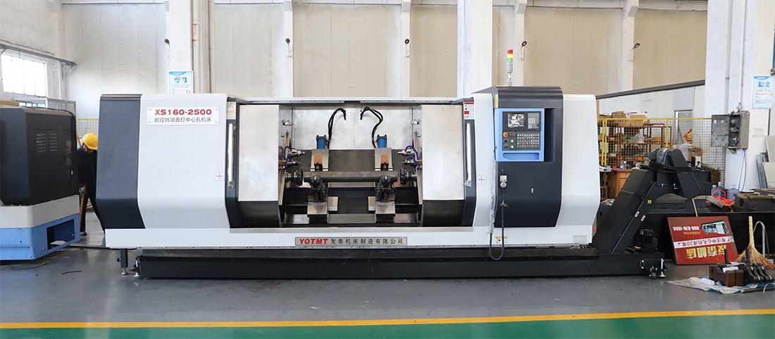 B&uuml;y&uuml;k eğimli freze ve merkezleme makinesi